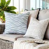 Richardson Ocean Waves Lumbar Indoor/Outdoor Throw Pillow