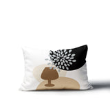 Savon Wine Glass Lumbar Indoor/Outdoor Throw Pillow