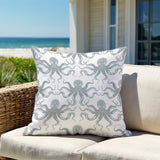 Shirley Octopus Square Indoor/Outdoor Throw Pillow