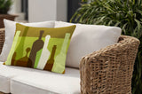 Finley Wine Bottle Lumbar Indoor/Outdoor Throw Pillow