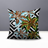Hoku Floral Reversible Indoor/Outdoor Square Pillow