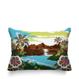 Kekoa Tropical Island Reversible Indoor/Outdoor Rectangle Pillow