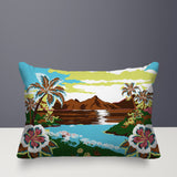 Kekoa Tropical Island Reversible Indoor/Outdoor Rectangle Pillow