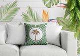 Leilani Palm Reversible Indoor/Outdoor Square Pillow