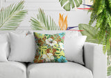 Malia Floral Reversible Indoor/Outdoor Square Pillow
