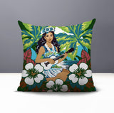 Moana Palm Reversible Indoor/Outdoor Square Pillow