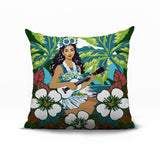 Moana Palm Reversible Indoor/Outdoor Square Pillow