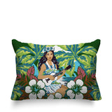 Moana Palm Reversible Indoor/Outdoor Rectangle Pillow