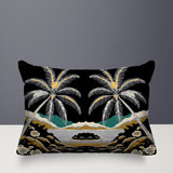 Groove Palm Reversible Indoor/Outdoor Rectangular Pillow
