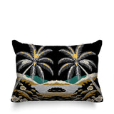 Groove Palm Reversible Indoor/Outdoor Rectangular Pillow