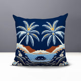 Groove Palm Reversible Indoor/Outdoor Square Pillow