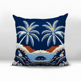 Groove Palm Reversible Indoor/Outdoor Square Pillow