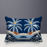 Groove Palm Reversible Indoor/Outdoor Rectangular Pillow