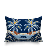 Groove Palm Reversible Indoor/Outdoor Rectangular Pillow