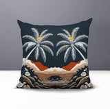 Groove Palm Reversible Indoor/Outdoor Square Pillow