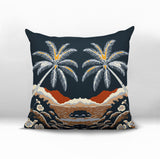 Groove Palm Reversible Indoor/Outdoor Square Pillow