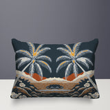 Groove Palm Reversible Indoor/Outdoor Rectangular Pillow