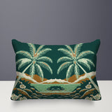 Groove Palm Reversible Indoor/Outdoor Rectangular Pillow