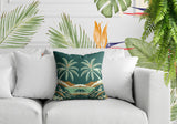 Groove Palm Reversible Indoor/Outdoor Rectangular Pillow