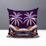 Groove Palm Reversible Indoor/Outdoor Square Pillow
