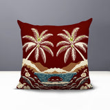 Groove Palm Reversible Indoor/Outdoor Square Pillow