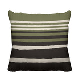Groovelines Abstract Reversible Indoor/Outdoor Square Pillow