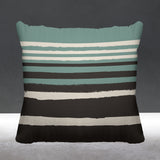 Groovelines Abstract Reversible Indoor/Outdoor Square Pillow