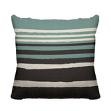 Groovelines Abstract Reversible Indoor/Outdoor Square Pillow