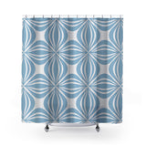 Haisley Shower Curtain in Blue