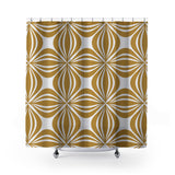 Haisley Shower Curtain in Mustard