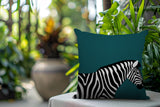 Hala Zebra Reversible Indoor/Outdoor Square Pillow