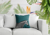 Hala Zebra Reversible Indoor/Outdoor Square Pillow