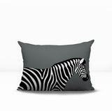 Hala Zebra Reversible Indoor/Outdoor Rectangle Pillow