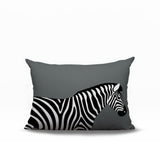 Hala Zebra Reversible Indoor/Outdoor Rectangle Pillow