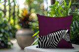 Hala Zebra Reversible Indoor/Outdoor Square Pillow