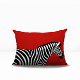 Hala Zebra Reversible Indoor/Outdoor Rectangle Pillow