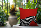 Hala Zebra Reversible Indoor/Outdoor Square Pillow