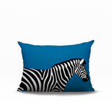 Hala Zebra Reversible Indoor/Outdoor Rectangle Pillow