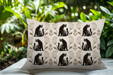Hansa Leopard Reversible Indoor/Outdoor Lumbar Pillow in Beige - Size 25x18