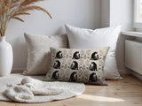 Hansa Leopard Reversible Indoor/Outdoor Lumbar Pillow in Beige - Size 25x18