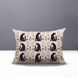 Hansa Leopard Reversible Indoor/Outdoor Lumbar Pillow in Purple - Size 25x18