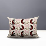 Hansa Leopard Reversible Indoor/Outdoor Lumbar Pillow in Red - Size 25x18
