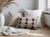Hansa Leopard Reversible Indoor/Outdoor Lumbar Pillow in Red - Size 25x18