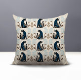 Hansa Leopard Reversible Indoor/Outdoor Square Pillow in Turquoise - Size 20x20