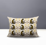 Hansa Leopard Reversible Indoor/Outdoor Lumbar Pillow in Yellow - Size 25x18