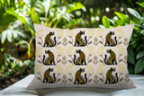 Hansa Leopard Reversible Indoor/Outdoor Lumbar Pillow in Yellow - Size 25x18