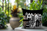 Hansen Cozy Houses Reversible Indoor/Outdoor Rectangle Pillow