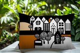 Hansen Cozy Houses Reversible Indoor/Outdoor Rectangle Pillow