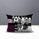 Hansen Cozy Houses Reversible Indoor/Outdoor Rectangle Pillow