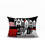Hansen Cozy Houses Reversible Indoor/Outdoor Rectangle Pillow